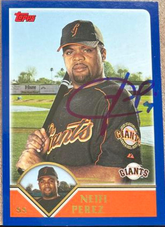 Neifi Perez Autographed 2003 Topps #527