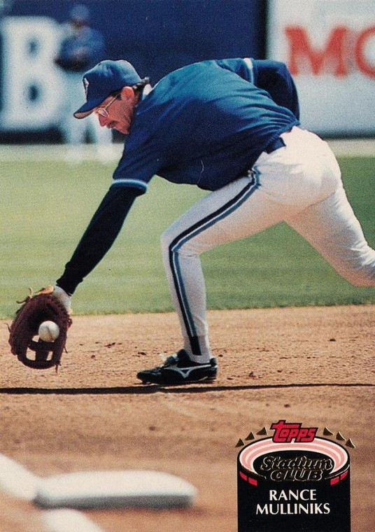 1992 Stadium Club #202 Rance Mulliniks VG Toronto Blue Jays 