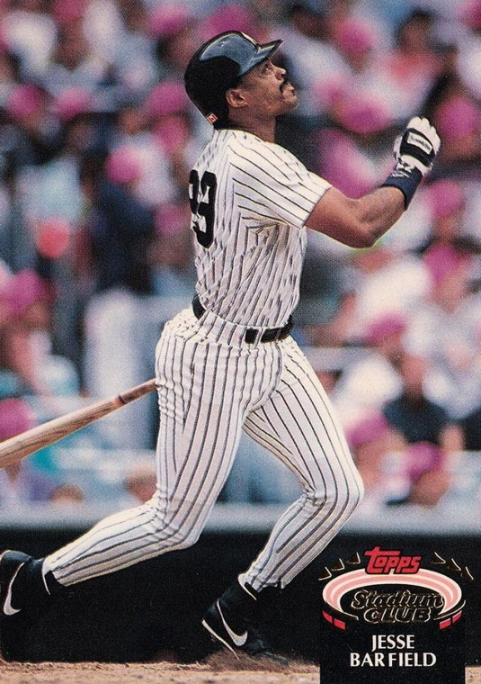 1992 Stadium Club #214 Jesse Barfield VG New York Yankees 