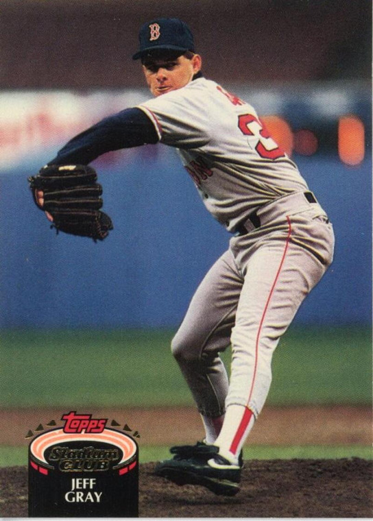 1992 Stadium Club #222 Jeff Gray VG Boston Red Sox 