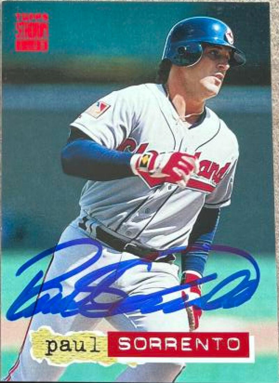 Paul Sorrento Autographed 1994 Stadium Club #636