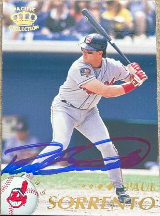 Paul Sorrento Autographed 1995 Pacific #129