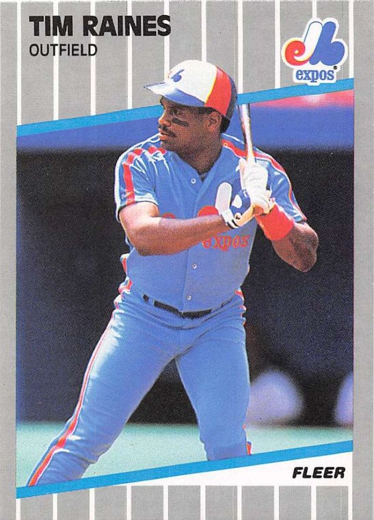 1989 Fleer #391 Tim Raines VG Montreal Expos 