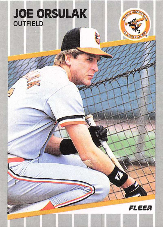 1989 Fleer #614 Joe Orsulak VG Baltimore Orioles 