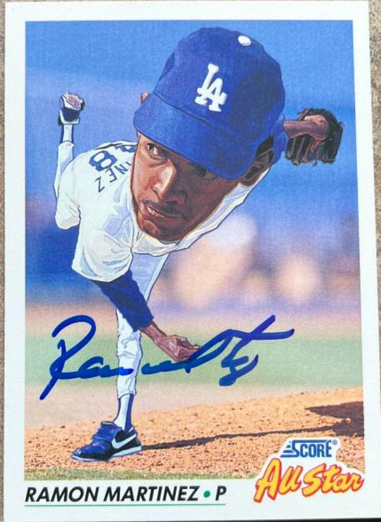 Ramon Martinez Autographed 1992 Score #780