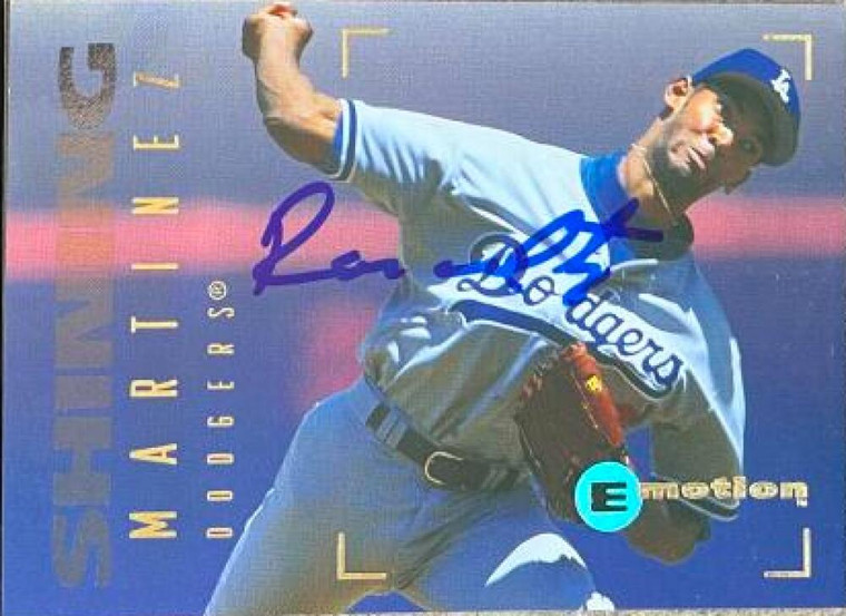 Ramon Martinez Autographed 1995 Skybox E-Motion #142