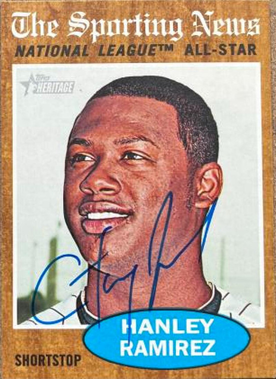 Hanley Ramirez Autographed 2011 Topps Heritage #393 AS