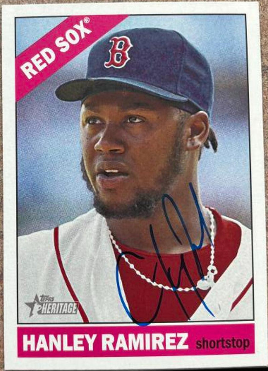 Hanley Ramirez Autographed 2015 Topps Heritage #438 SP