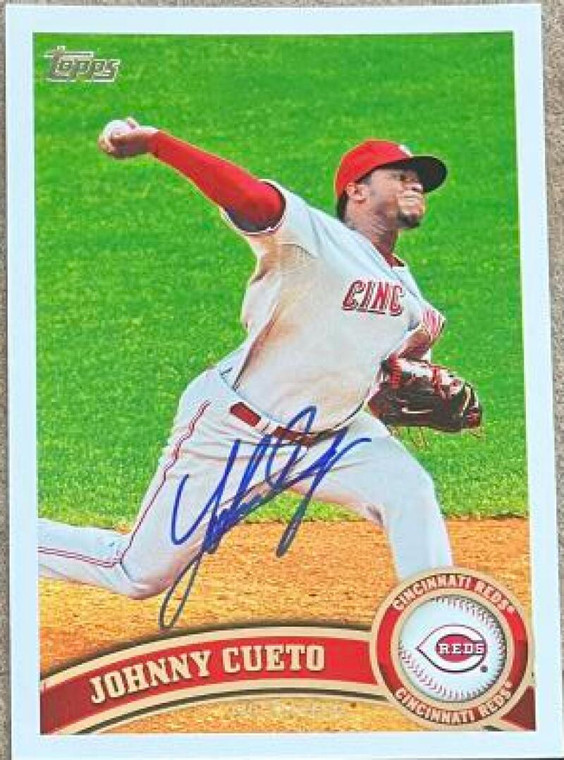 Johnny Cueto Autographed 2011 Topps #142