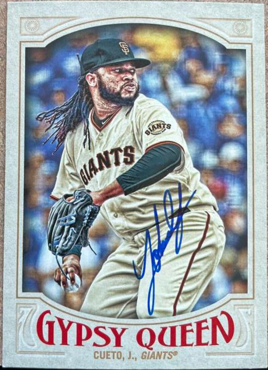 Johnny Cueto Autographed 2016 Topps Gypsy Queen #32