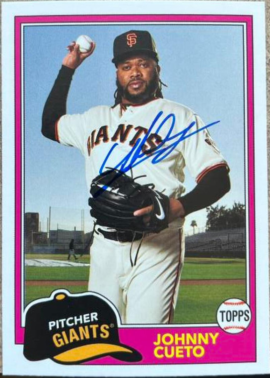 Johnny Cueto Autographed 2018 Topps Archives #228