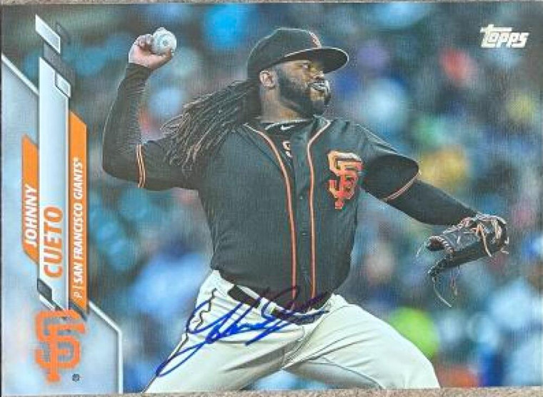 Johnny Cueto Autographed 2020 Topps #185