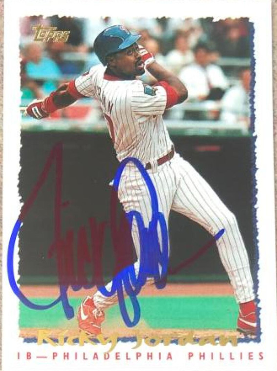 Ricky Jordan Autographed 1995 Topps #269