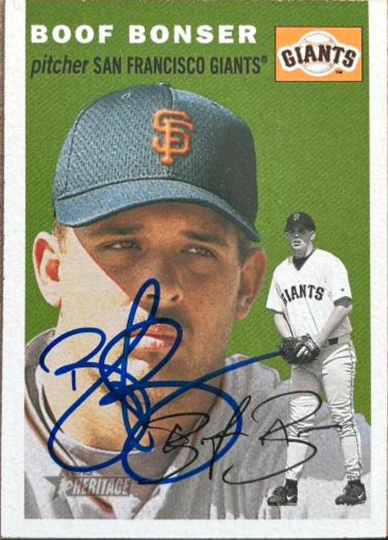 Boof Bonser Autographed 2003 Topps Heritage #174