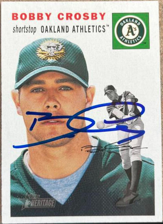 Bobby Crosby Autographed 2003 Topps Heritage #9