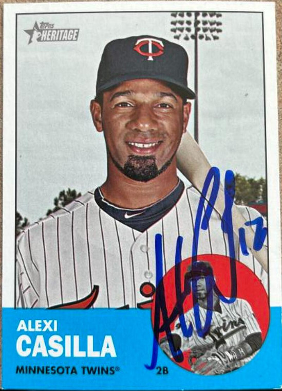 Alexi Casilla Autographed 2012 Topps Heritage #314