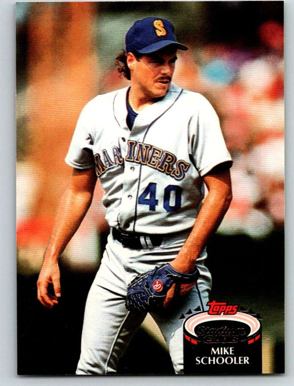 1992 Stadium Club #313 Mike Schooler VG Seattle Mariners 