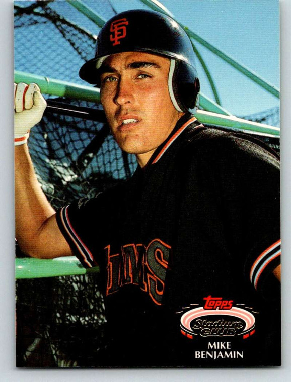 1992 Stadium Club #314 Mike Benjamin VG San Francisco Giants 