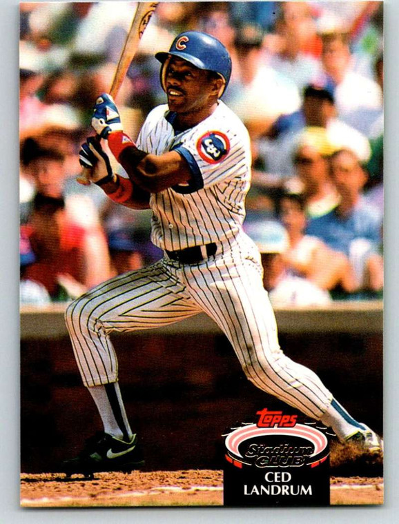 1992 Stadium Club #334 Ced Landrum VG Chicago Cubs 