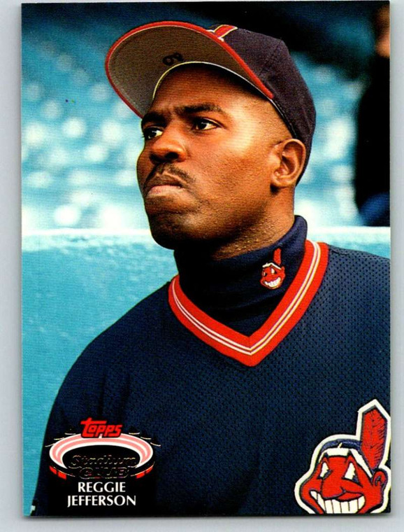 1992 Stadium Club #335 Reggie Jefferson VG Cleveland Indians 