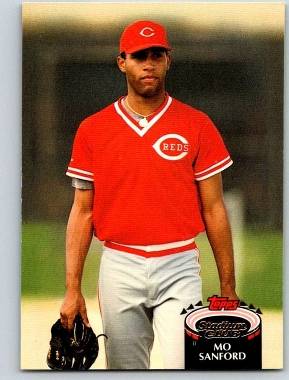 1992 Stadium Club #336 Mo Sanford VG Cincinnati Reds 