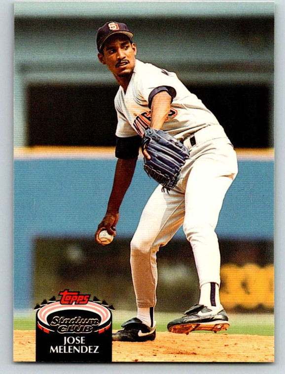 1992 Stadium Club #342 Jose Melendez VG San Diego Padres 