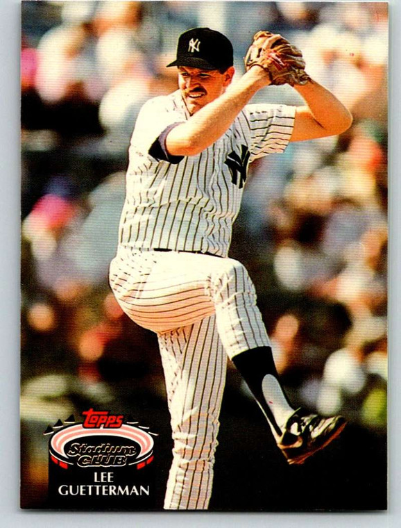 1992 Stadium Club #346 Lee Guetterman VG New York Yankees 