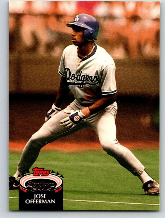 1992 Stadium Club #378 Jose Offerman VG Los Angeles Dodgers 