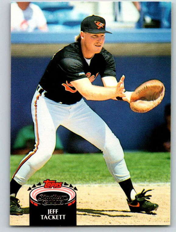 1992 Stadium Club #383 Jeff Tackett VG Baltimore Orioles 
