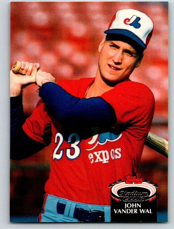 1992 Stadium Club #385 John Vander Wal VG Montreal Expos 