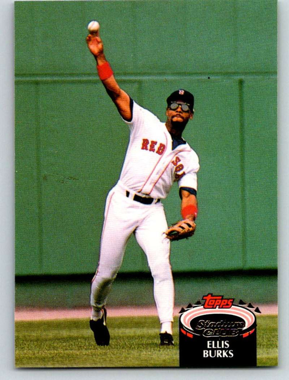 1992 Stadium Club #399 Ellis Burks VG Boston Red Sox 