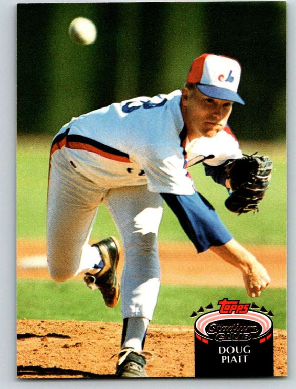 1992 Stadium Club #408 Doug Piatt VG Montreal Expos 