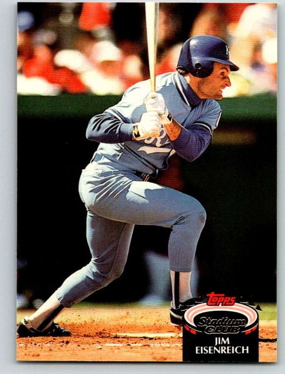 1992 Stadium Club #409 Jim Eisenreich VG Kansas City Royals 