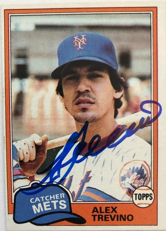 Alex Trevino Autographed 1981 Topps #23