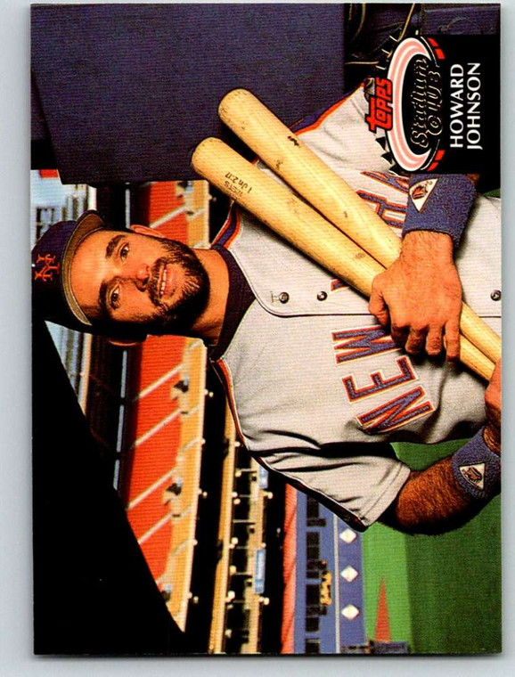 1992 Stadium Club #430 Howard Johnson VG New York Mets 