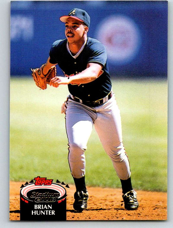 1992 Stadium Club #432 Brian Hunter VG Atlanta Braves 
