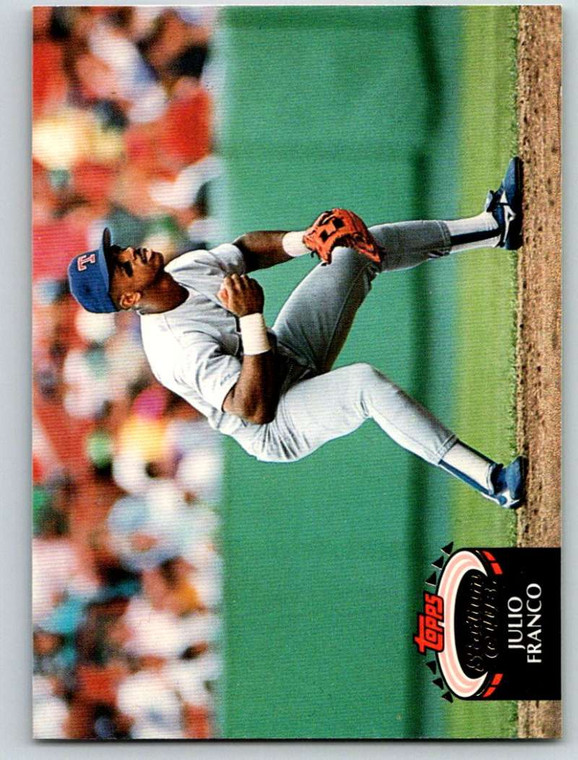 1992 Stadium Club #440 Julio Franco VG Texas Rangers 