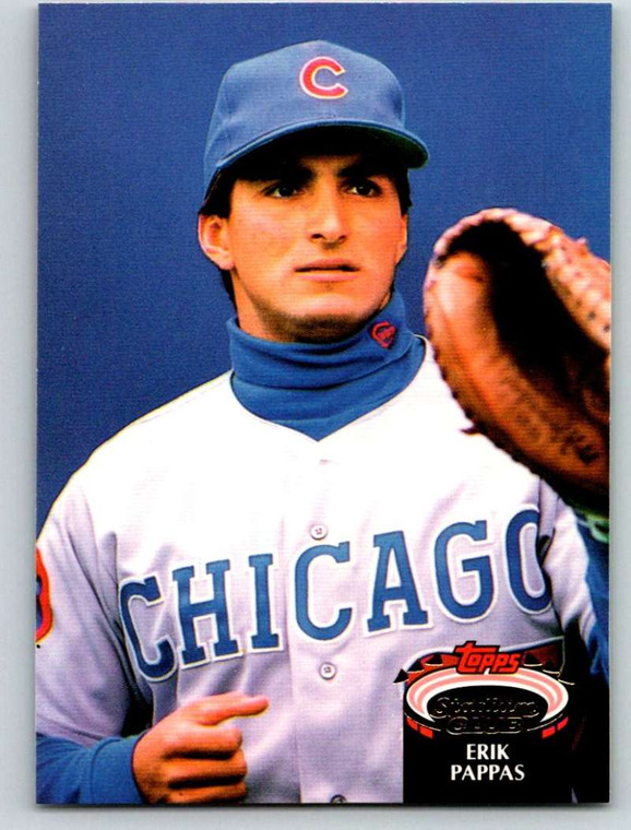 1992 Stadium Club #442 Erik Pappas VG Chicago Cubs 