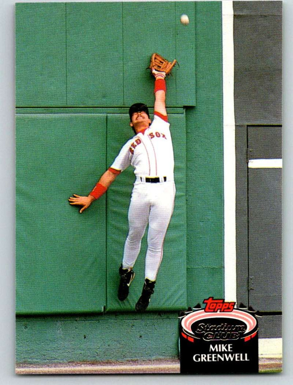 1992 Stadium Club #446 Mike Greenwell VG Boston Red Sox 