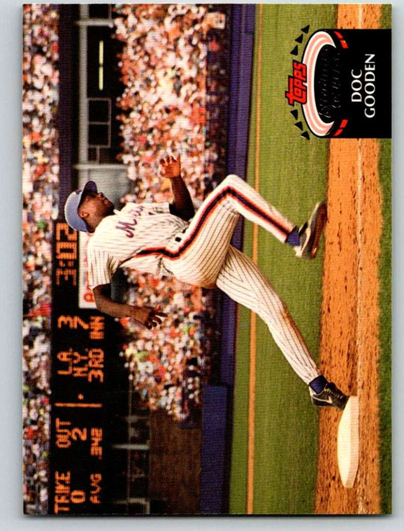 1992 Stadium Club #455 Dwight Gooden VG New York Mets 