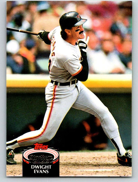 1992 Stadium Club #463 Dwight Evans VG Baltimore Orioles 