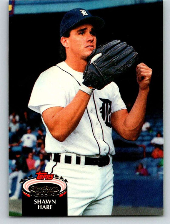 1992 Stadium Club #465 Shawn Hare VG RC Rookie Detroit Tigers 