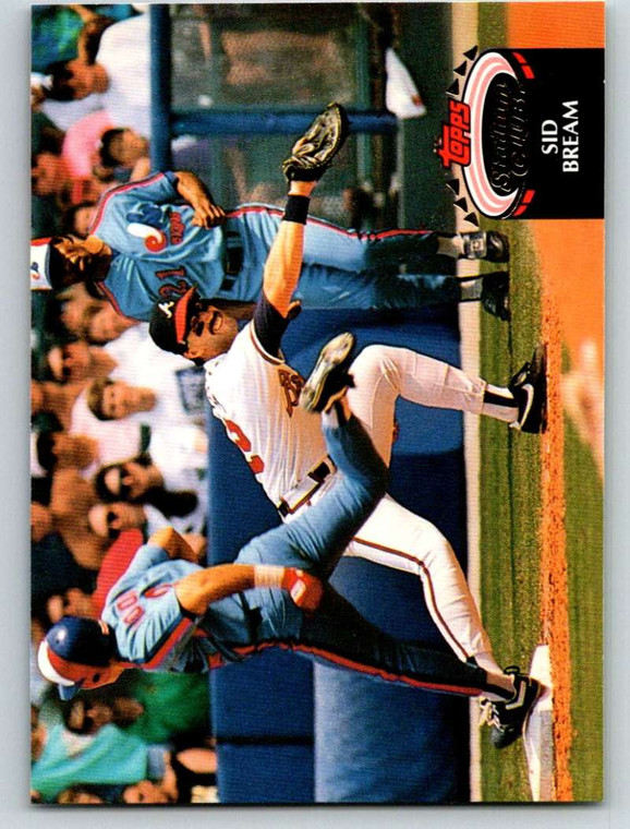 1992 Stadium Club #478 Sid Bream VG Atlanta Braves 