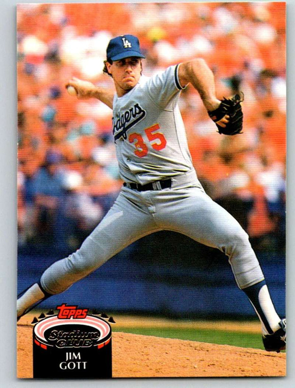 1992 Stadium Club #483 Jim Gott VG Los Angeles Dodgers 