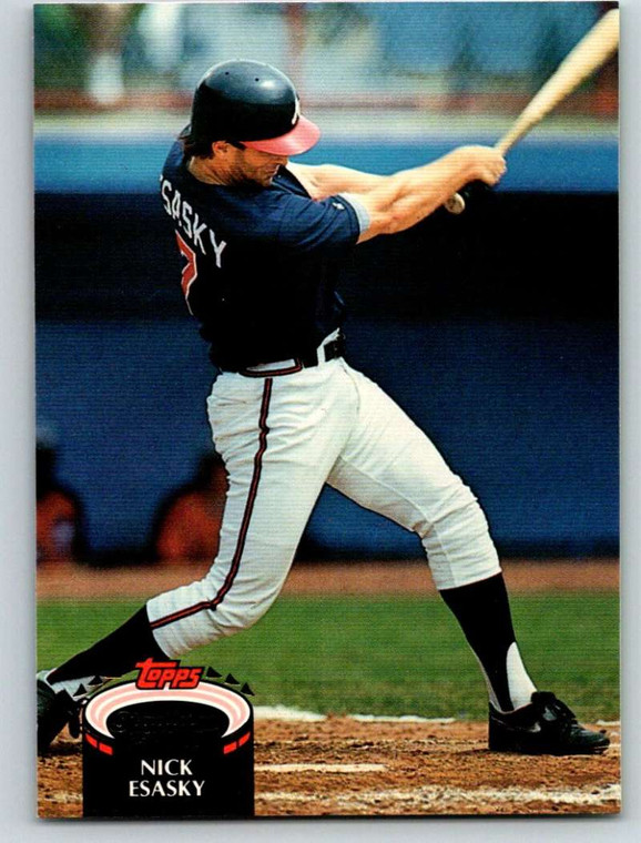 1992 Stadium Club #497 Nick Esasky VG Atlanta Braves 