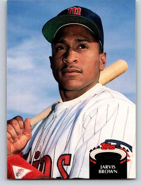 1992 Stadium Club #515 Jarvis Brown VG RC Rookie Minnesota Twins 