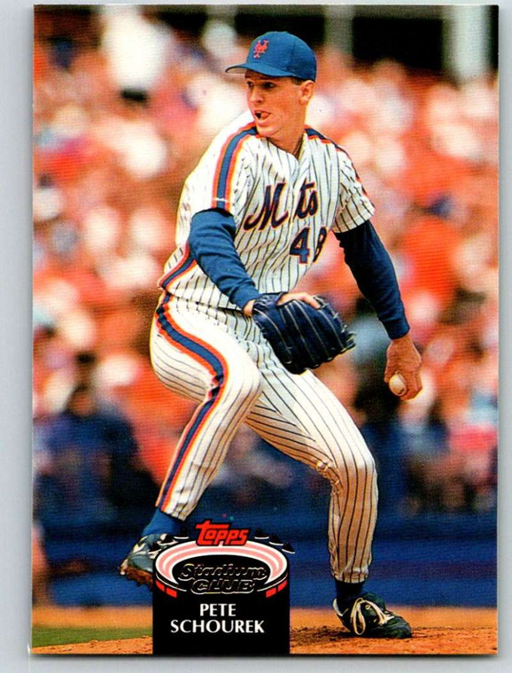 1992 Stadium Club #521 Pete Schourek VG New York Mets 