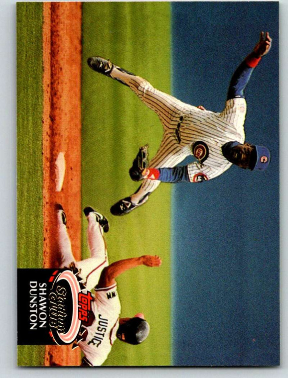 1992 Stadium Club #540 Shawon Dunston VG Chicago Cubs 