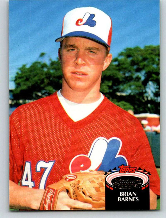 1992 Stadium Club #549 Brian Barnes VG Montreal Expos 