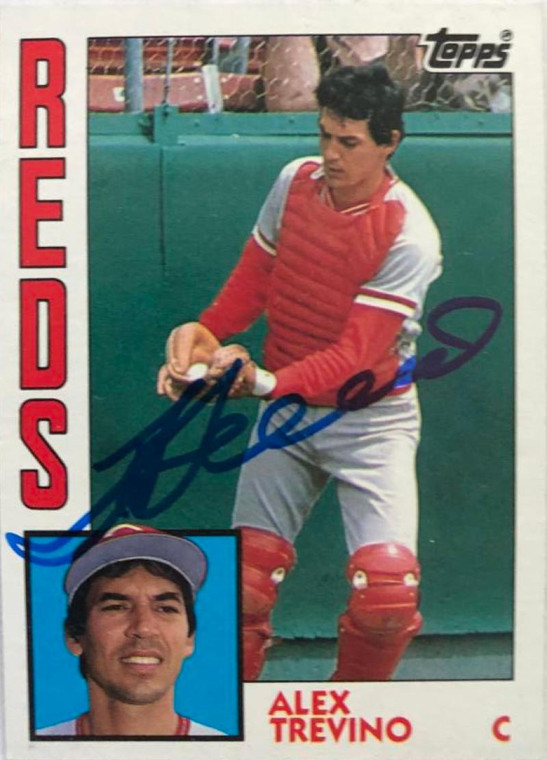 Alex Trevino Autographed 1984 Topps #242 Cincinnati Reds Card